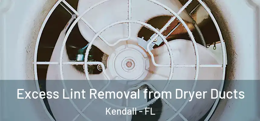 Excess Lint Removal from Dryer Ducts Kendall - FL